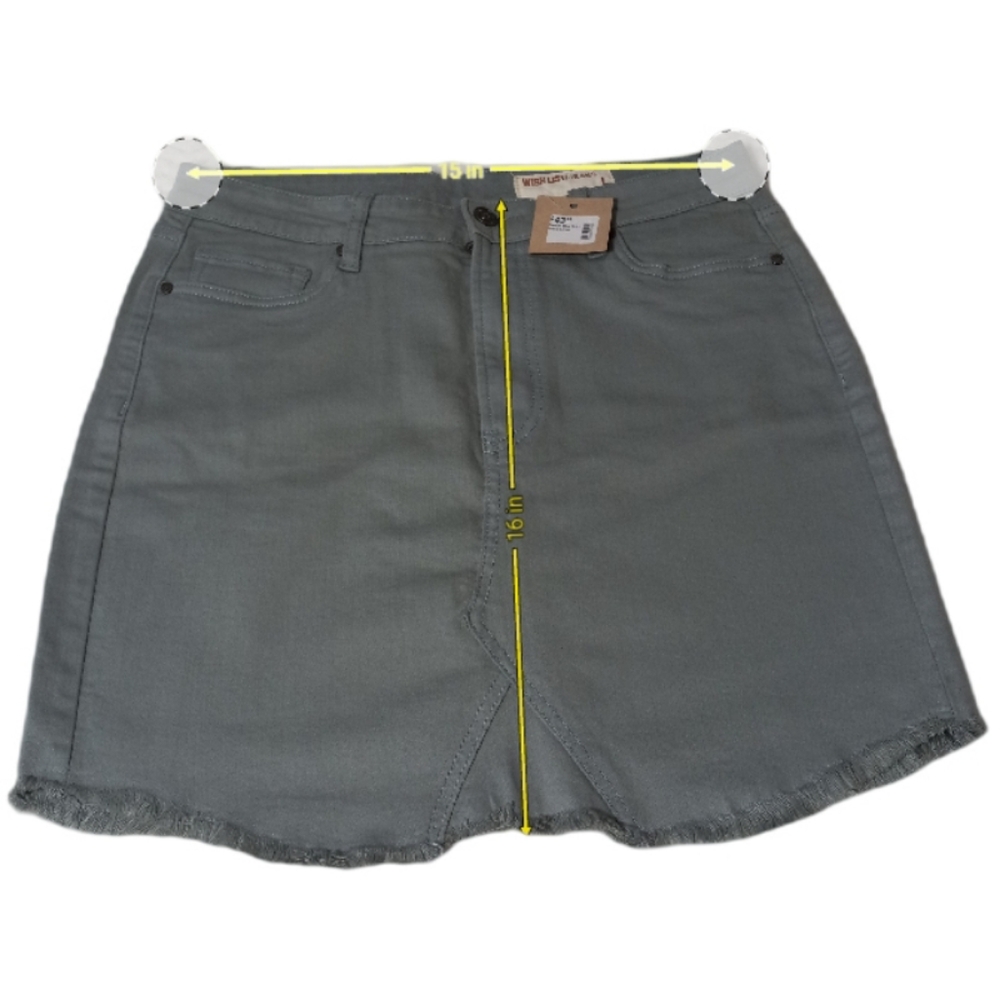 Wish List  Jeans  denim mini  skirt Size L